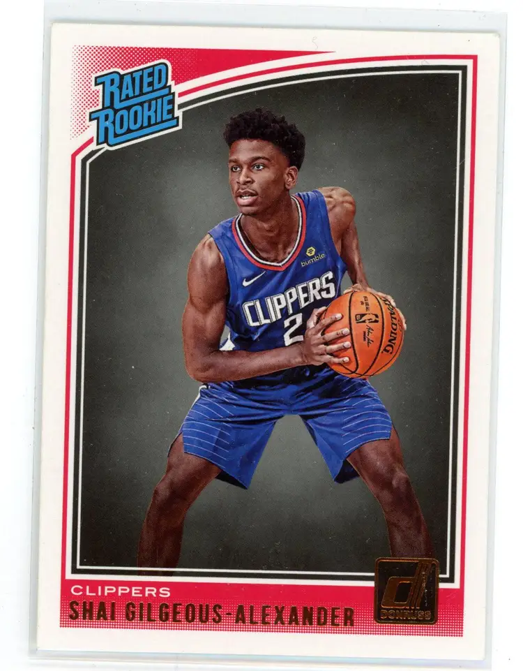 2018 Donruss RATED ROOKIE SHAI GILGEOUS-ALEXANDER Bronze Parallel #188 Clippers