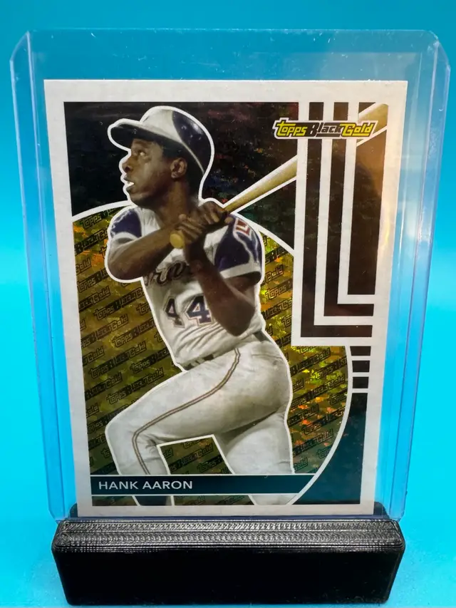 Hank Aaron Topps Update Black Gold Atlanta Braves