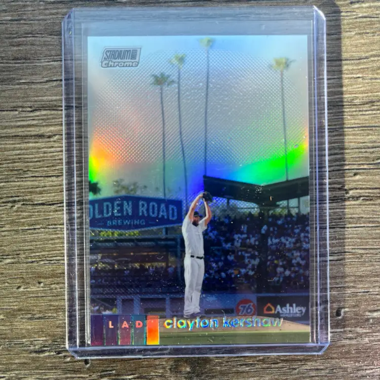 2020 Stadium Club Chrome Clayton Kershaw Refractor #87