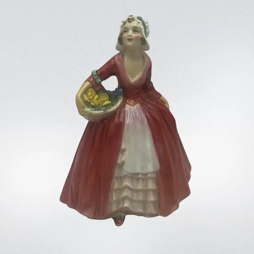 Vintage Royal Doulton “Janet” Porcelain Figurine, 6” Tall x 4.5” Wide