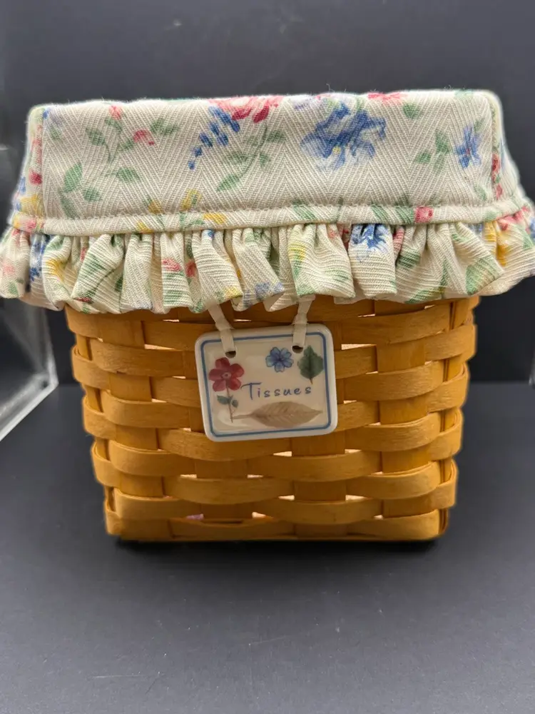 Longaberger Handwoven Tissue Basket
