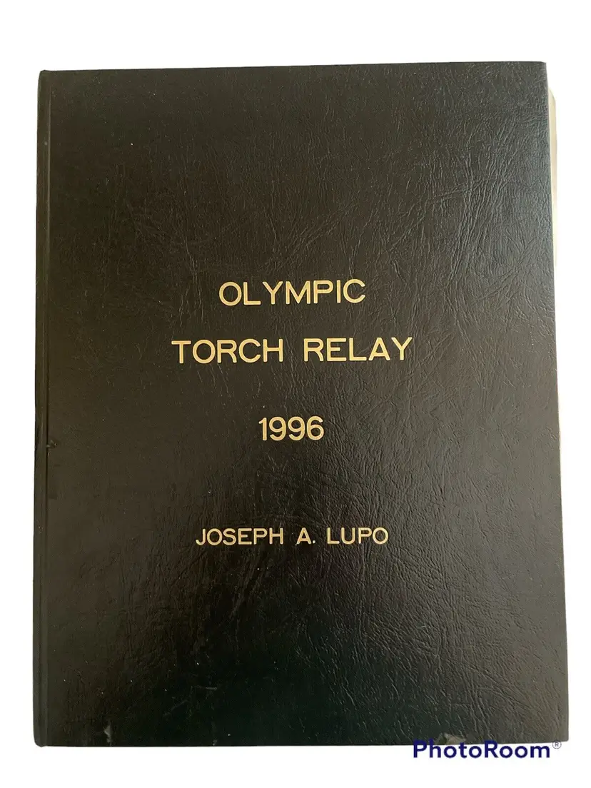 1996 Atlanta Olympic Scrapbook Torch Relay Torchbearer Runner Book Joseph Lupo