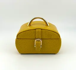 Yellow Wolf Designs Small Jewelry Travel Case or Trinket Box 3.5”x 2”x 3”