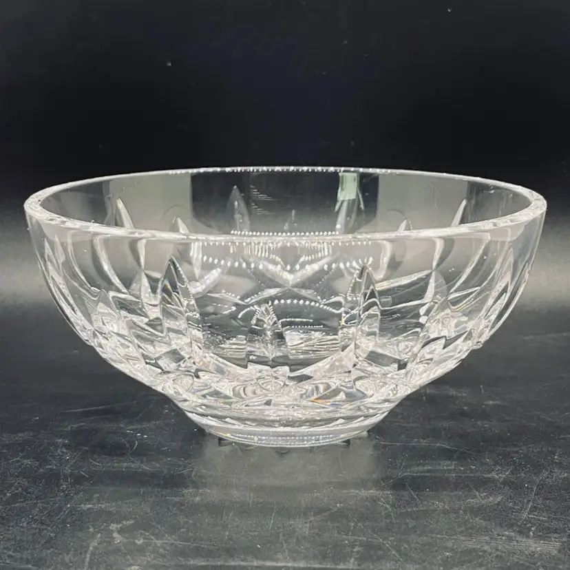 Waterford Lismore Condiment Bowl Cut Lead Crystal 4.75" Ireland Gothic Mark
