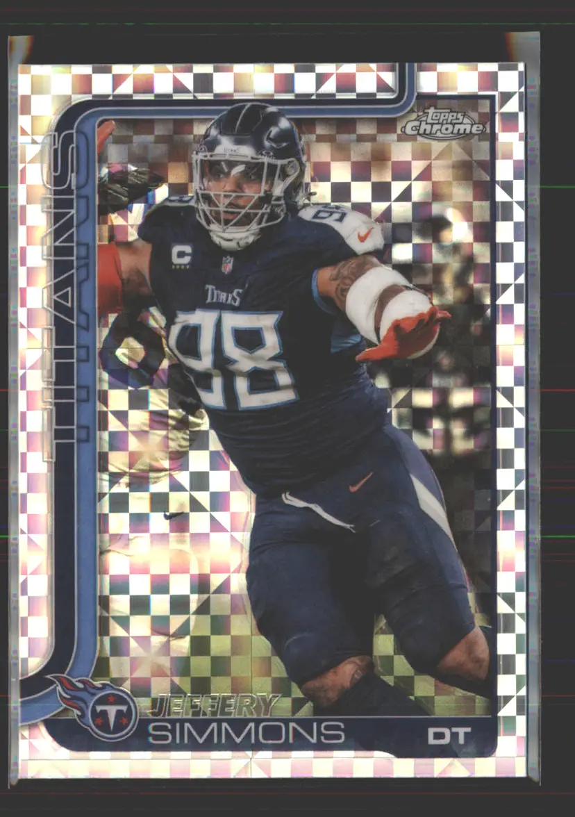 JEFFERY SIMMONS 2025 Topps Chrome X-Fractor #289 - (142) - Tennessee Titans