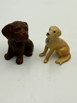 Resin And Ceramic Dog Small Figurines