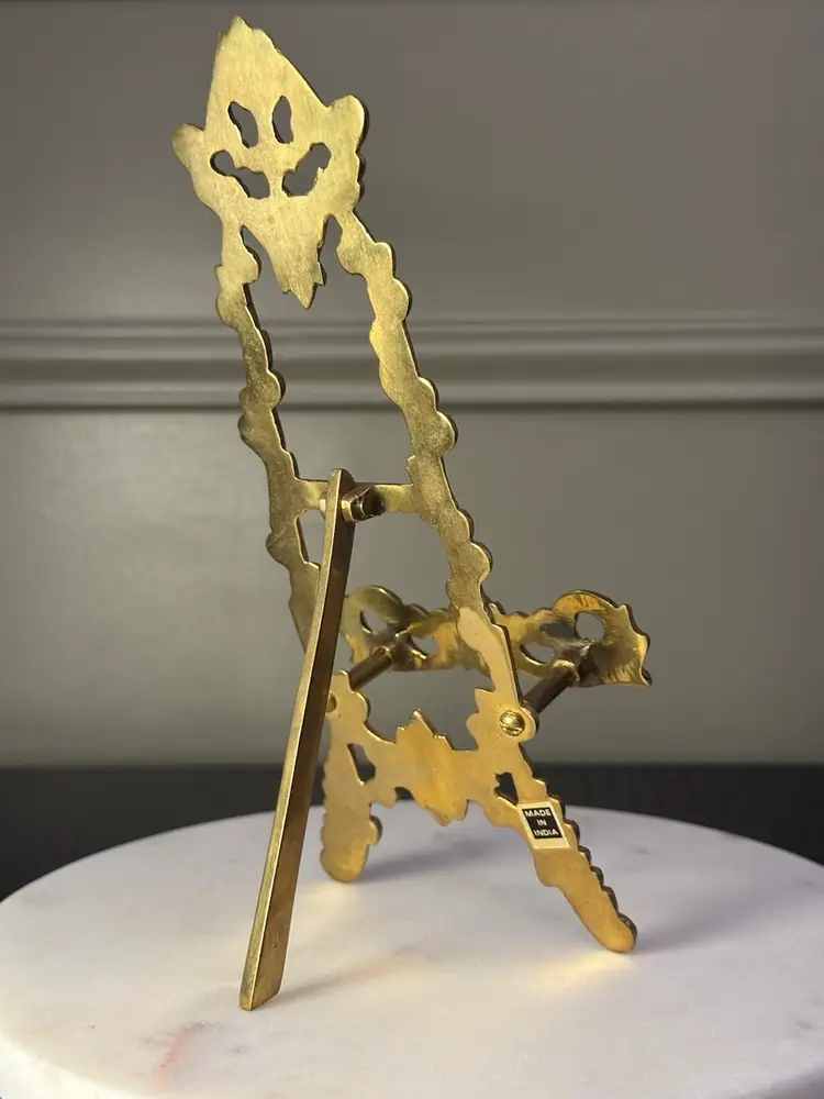 Ornate Victorian Style Brass Easel