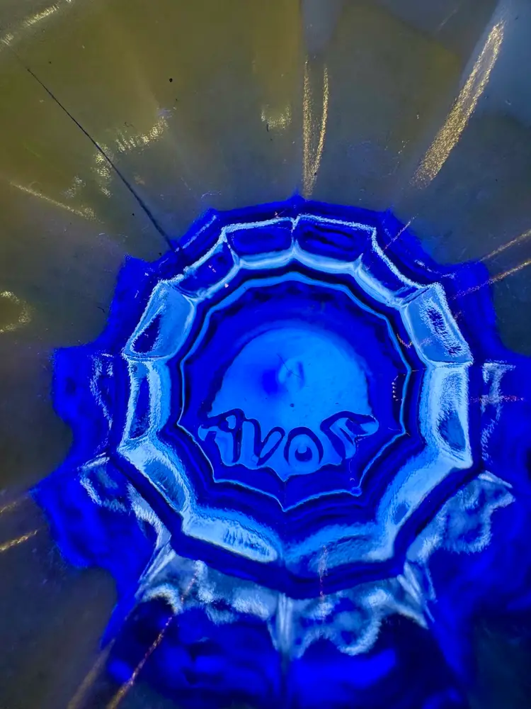 Vintage Avon Mount Vernon footed creamer, also referred to as a sauce or syrup pitcher.