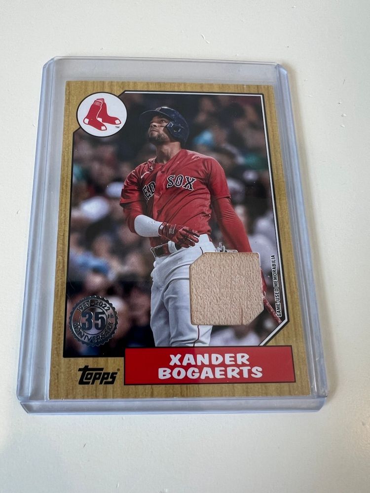 Xander Bogaerts 1987 Topps Relic Boston Red Sox
