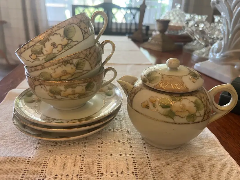 Hand Painted Nippon Tea Set