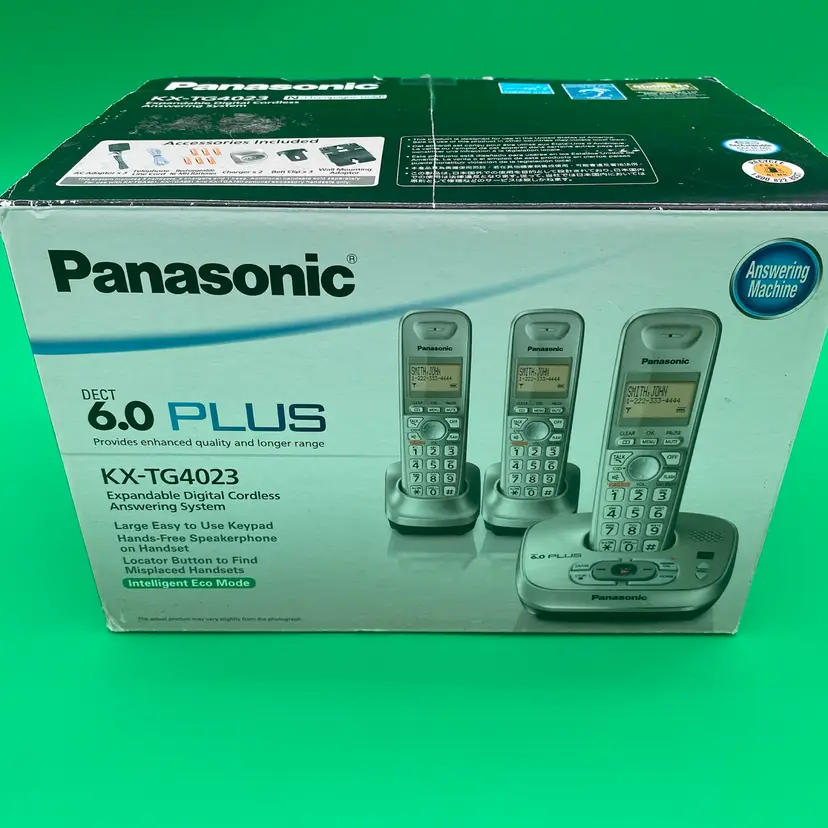 Panasonic 6.0 Plus Expandable Digital Cordless Answering System KX-TG4023