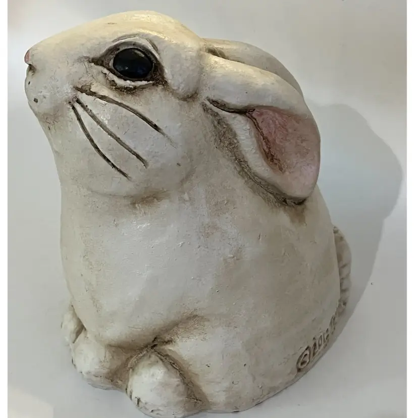 Telle M. Stein- The Stone Bunny, INC. Bunny Rabbit Resin Figurine / Garden Statue- 2012-  5.5” Tall, 4.5 W.  So Sweet!
