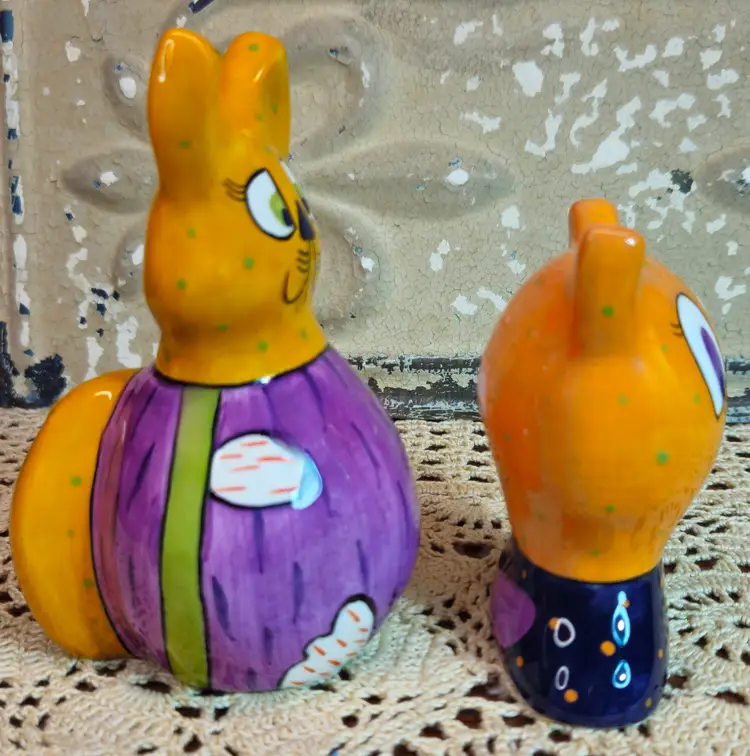 NWT Whimsical  Cats Salt & Pepper Shaker Set by Pati w/ Ganz