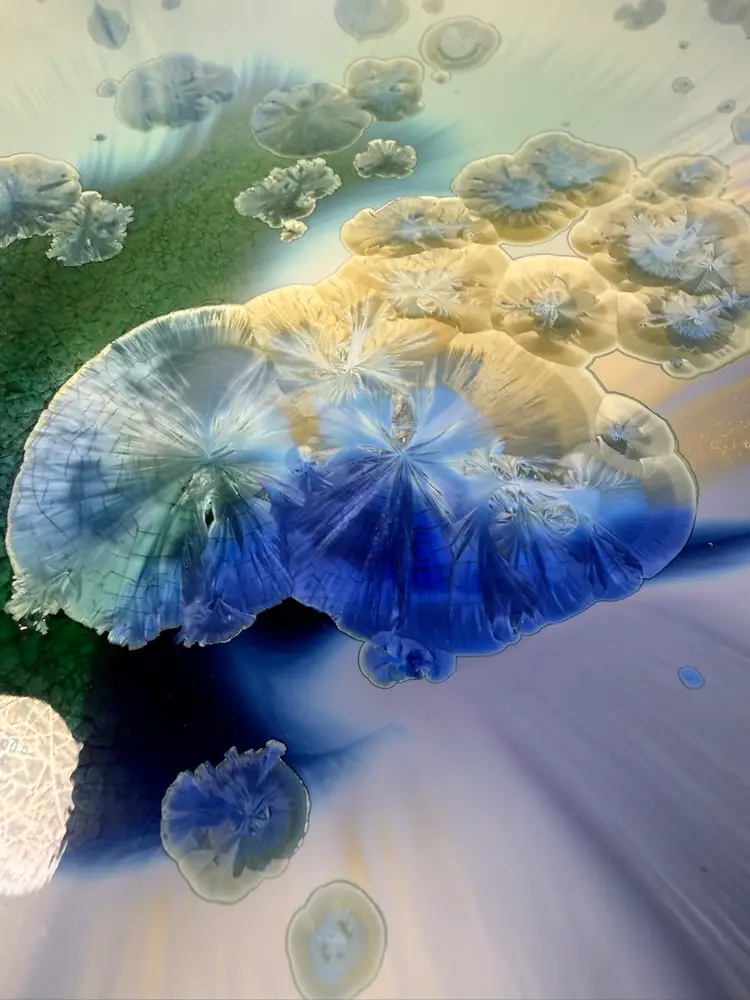 Kent Follette Crystalline Rippled Plate