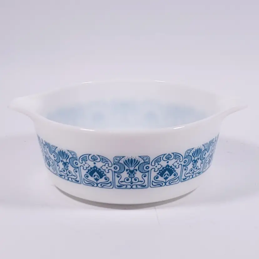 Vintage PYREX 472 HORIZON BLUE 1½ Pt 1969 Moon Landing CASSEROLE SERVING DISH