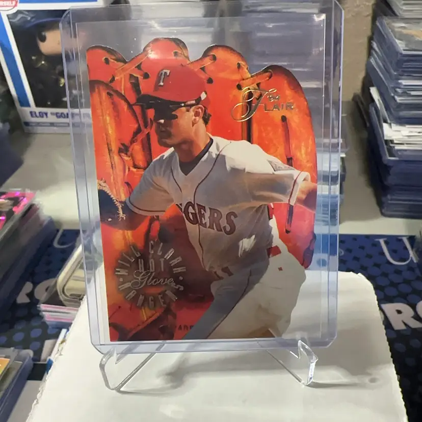 Will Clark Flair Hot Gloves Die Cut! Texas Rangers