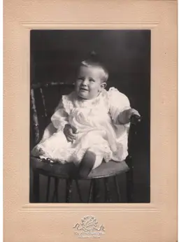 Antique Photo Of Child Studio Portrait Denver Colorado Circa 1900-1915