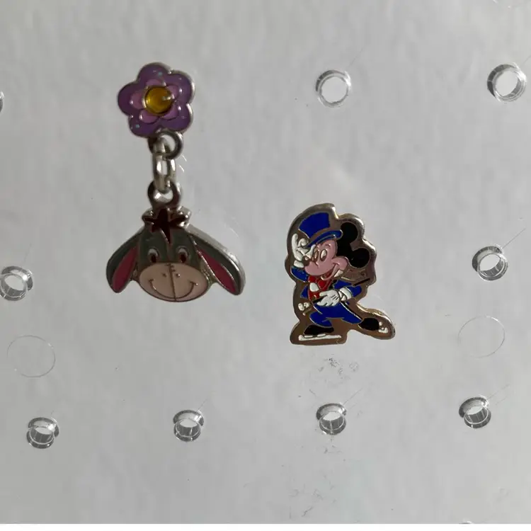 Set Of 2 Vintage Disney Earrings Eeyore And Mickey Mouse