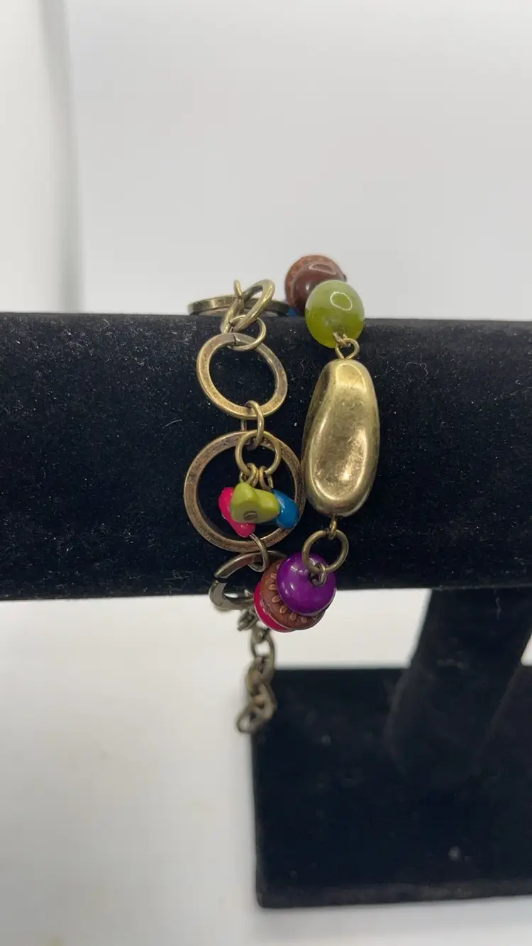  Design multicolor bracelet adjustable 6.5 inches