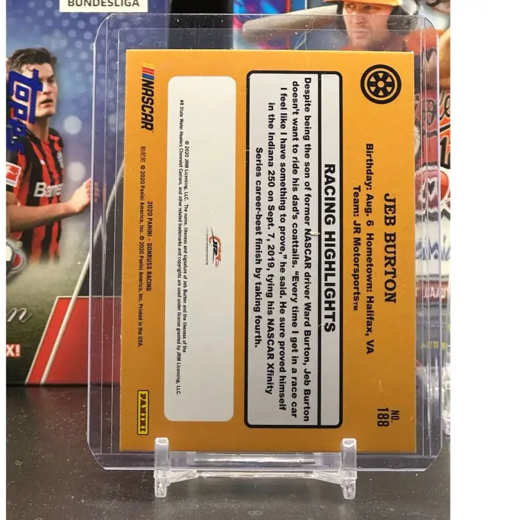 2020 Panini Jeb Burton Orange Parallel