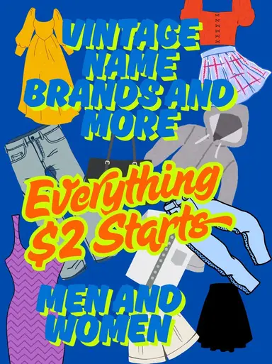 $2 Starts On Vintage Name Brand Clothes