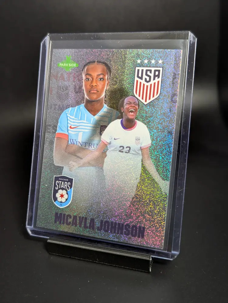 2025 Parkside NWSL/USWNT Club and Country Shimmer Foil Micayla Johnson Chicago Stars