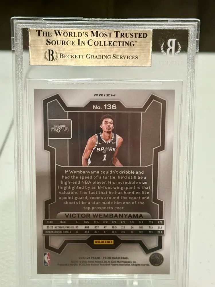 Victor Wembanyama Prizm Silver RC BGS - Spurs