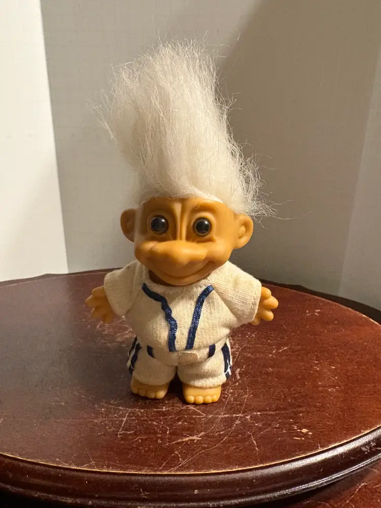 Russ Troll Doll White Hair In Sweat Suit