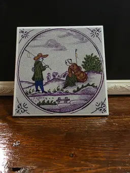 Vintage Pilkington Hand Painted Tile