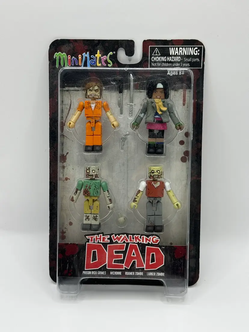 Minimates The Walking Dead - Prison Rick Grimes - Michonne - 4-Pack - 2012 - NIP