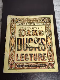 Antique Dame Ducks Lecture Book