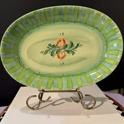 Signed Gail Pittman Hand Painted Platter