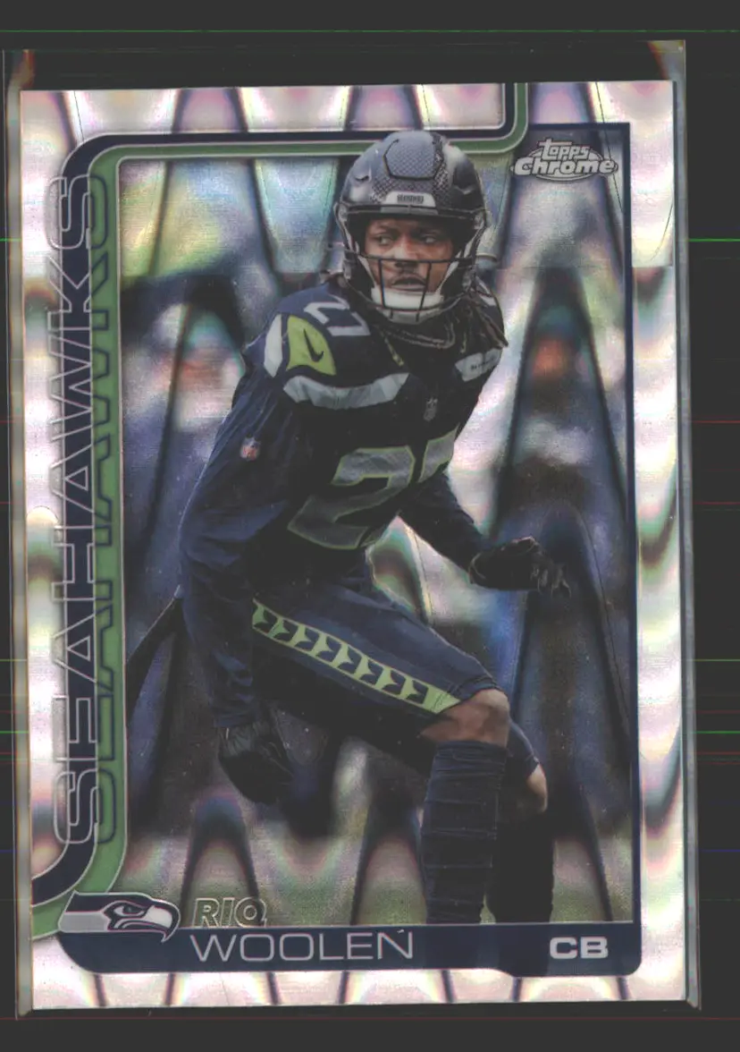 Riq Woolen 2025 Topps Chrome RayWave Refractor #278 - (142) - Seattle Seahawks