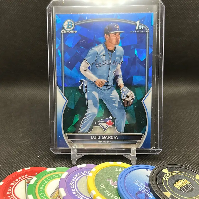 Luis Garcia 2023 Bowman Chrome Sapphire 1st Toronto Blue Jays