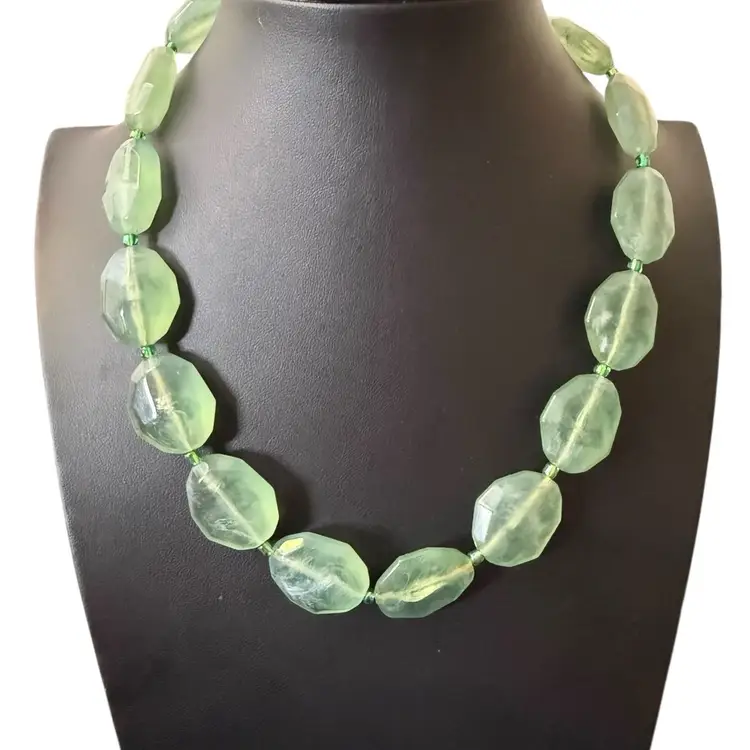 Green Acrylic Beaded Necklace