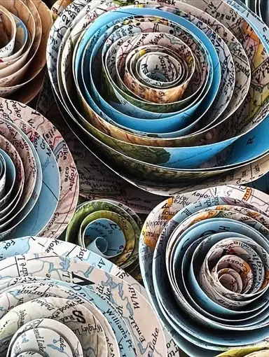 Help Me Make Map Flowers For An Order! Handmade Items For Sale!