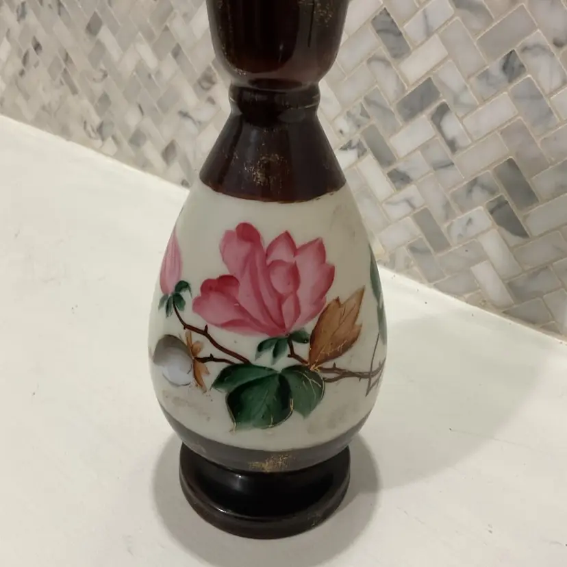 Vintage Victorian Era Art Glass Vase