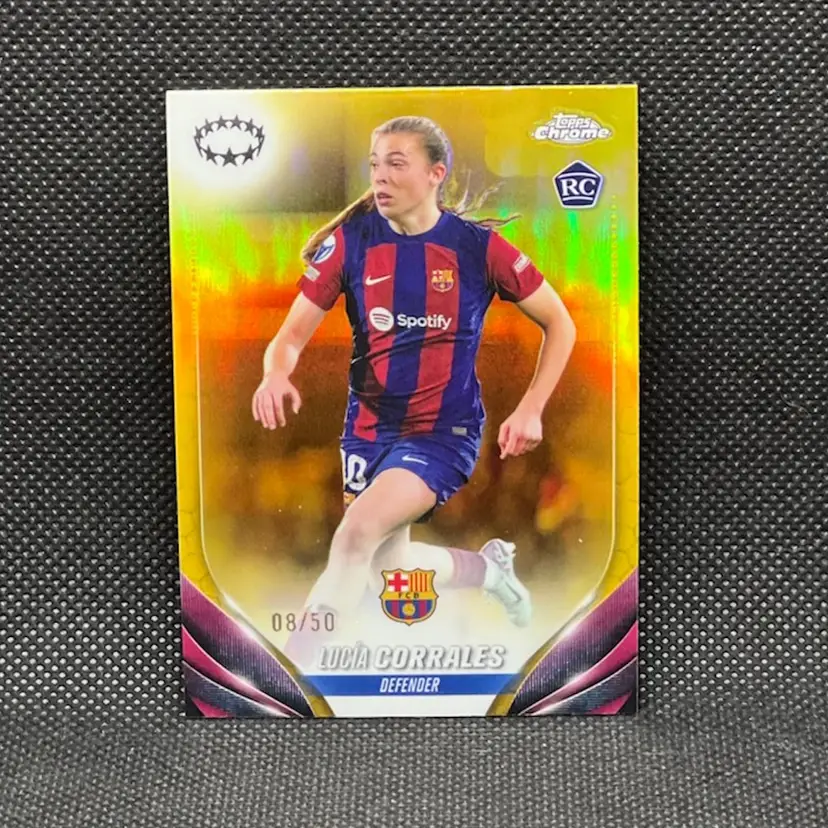 Lucia Corrales 2023/24 Topps Chrome Gold /50 Soccer Card