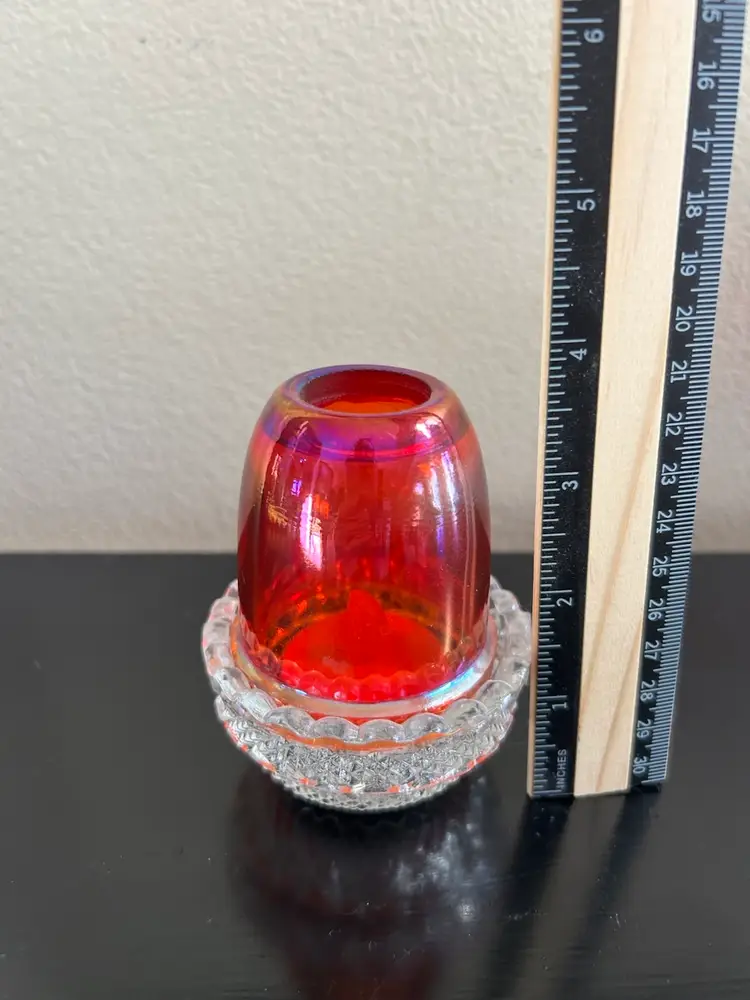 Mosser Ruby Red & Clear Fairy Lamp
