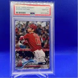 2018 Topps Holiday Shohei Ohtani PSA 10