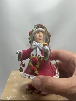 Mackenzie Childs Patience Brewster Donna’s Light Elf Christmas Ornament NIB