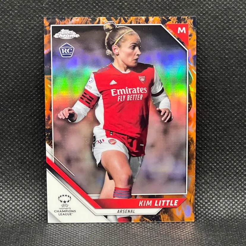 Kim Little 2021/22 Topps Chrome UEFA Women Inferno /75 Soccer Card