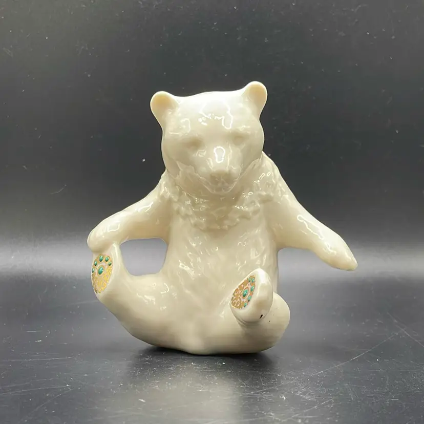 Lenox China Jewels Collection Bear Figurine