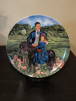 Gone With The Wind "Bonnie And Rhett" Limited Edition Collectors Plate