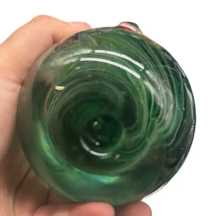 KERRY Glass Paperweight - Emerald Green