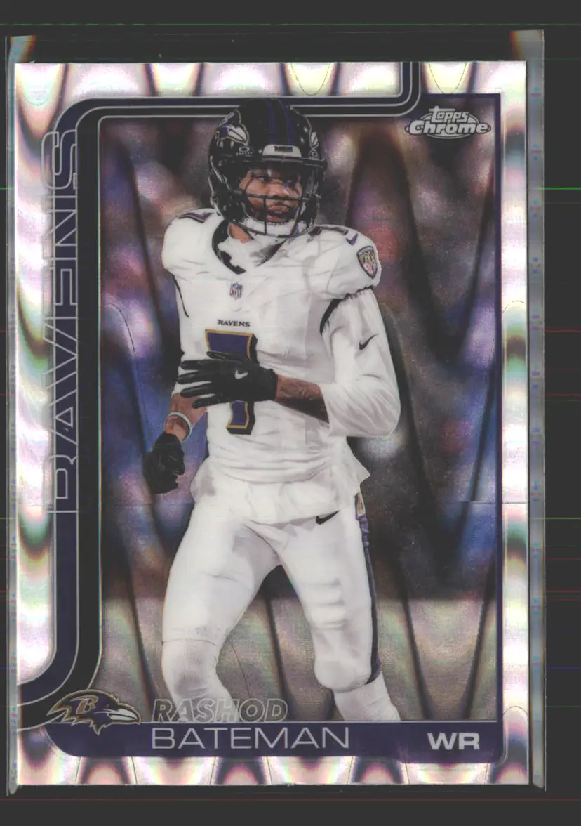 Rashod Bateman 2025 Topps Chrome RayWave Refractor #21 - (142) - Baltimore Ravens