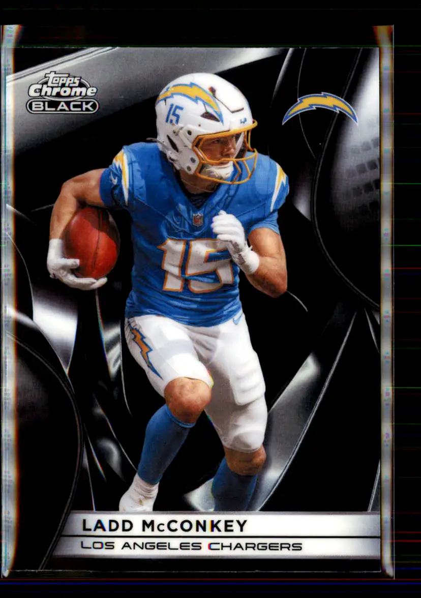 Ladd Mcconkey 2025 Topps Chrome Black #57 - (135) - Los Angeles Chargers