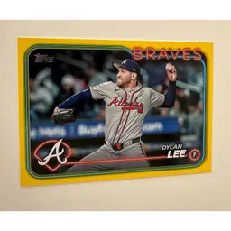 Dylan Lee Yellow Border Atlanta Braves