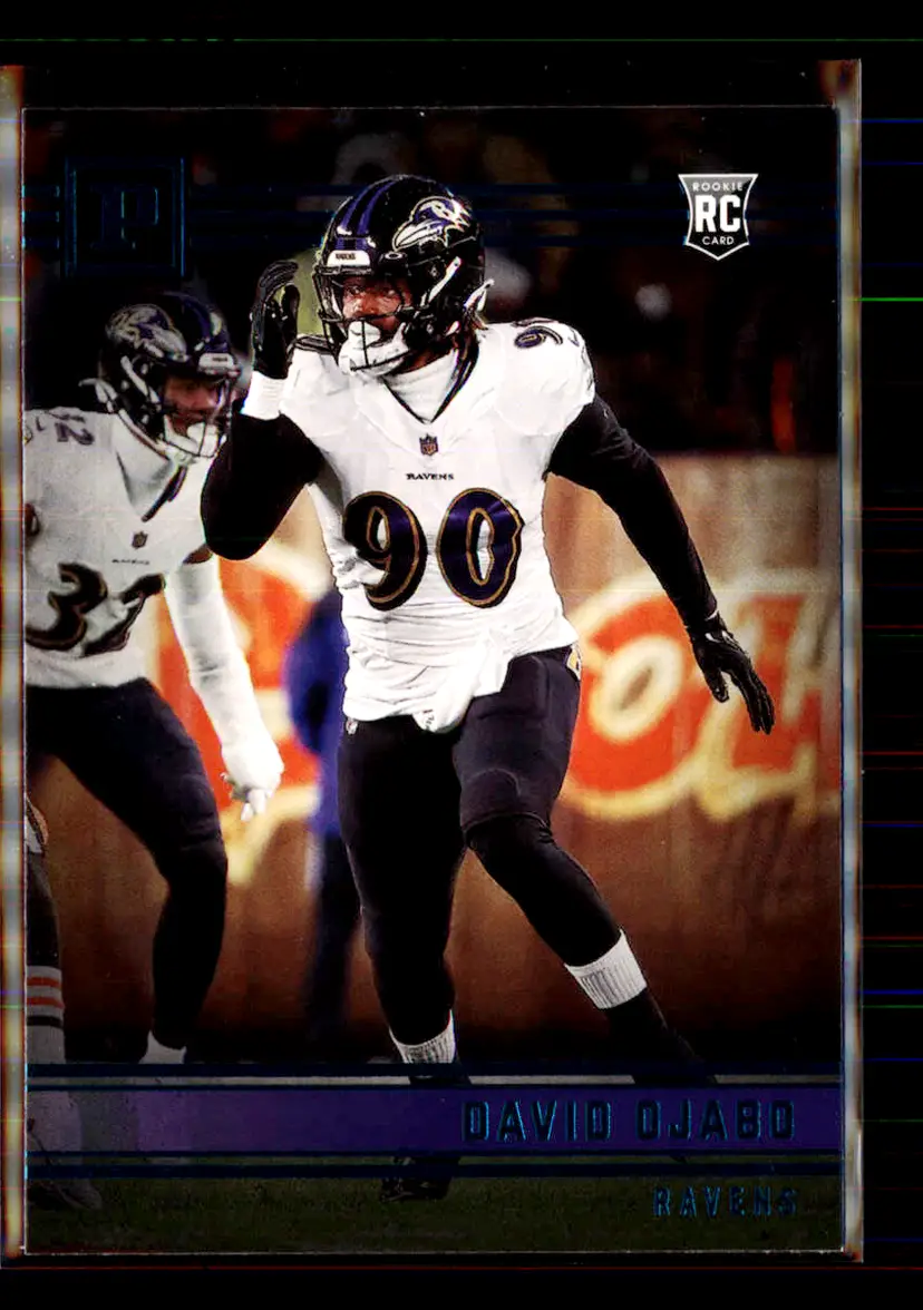 David Ojabo 2022 Panini Chronicles Teal Panini #PA-28 - (113) - Baltimore Ravens