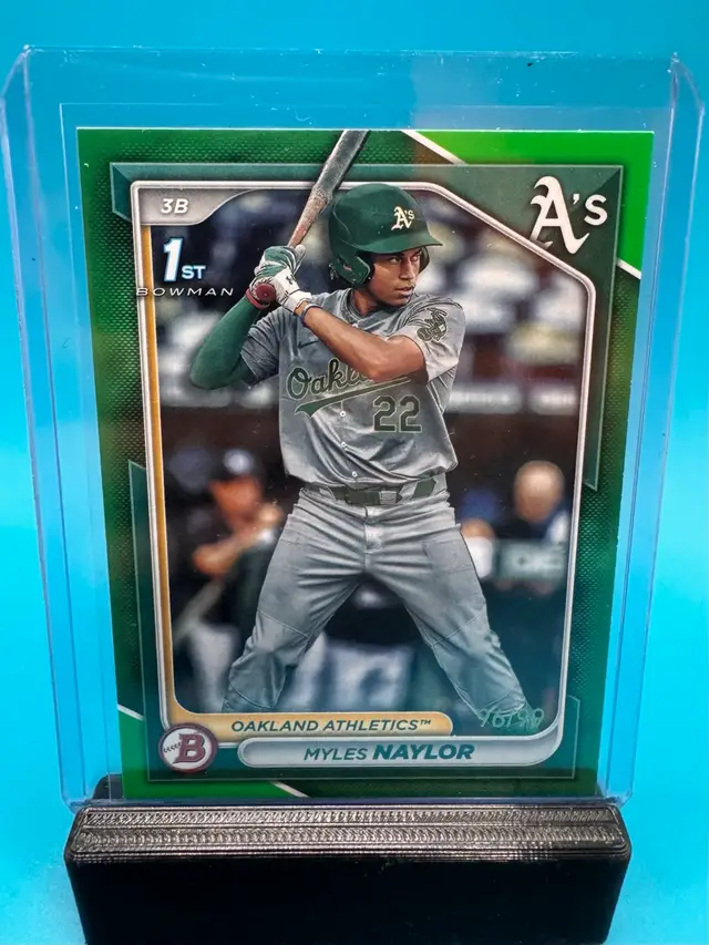 Myles Naylor 1st Bowman Green /99 Oakland Athletics
